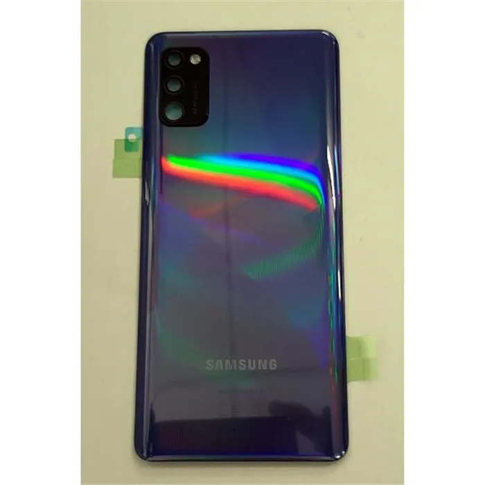 Tapa trasera o tapa bateria azul para Samsung Galaxy A41 A415F GH82-22585D Service Pack