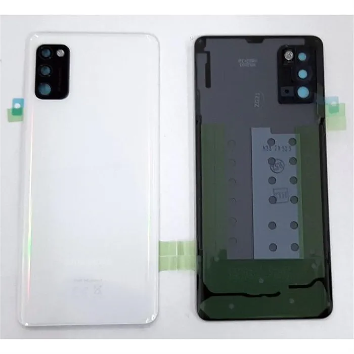 Tapa trasera o tapa bateria blanca para Samsung Galaxy A41 A415F GH82-22585C Service Pack