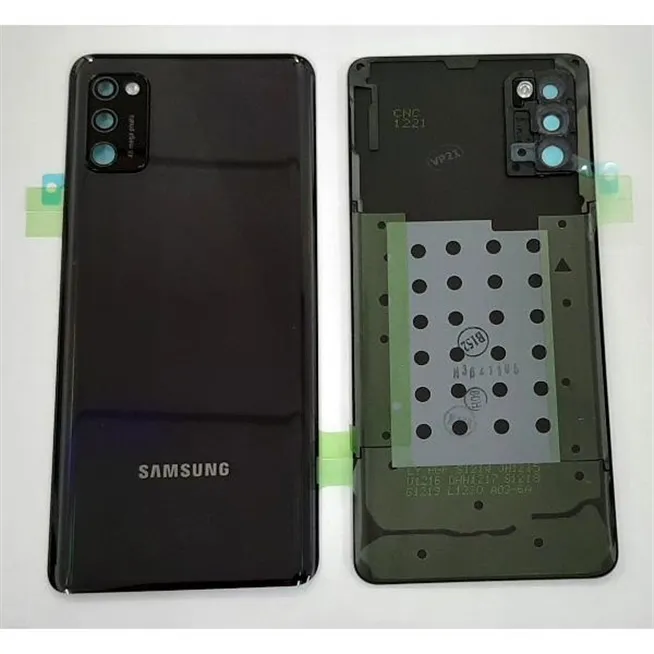 Tapa trasera o tapa bateria negra para Samsung Galaxy A41 A415F GH82-22585A Service Pack