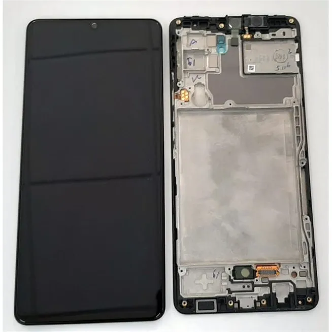 Pantalla lcd para Samsung Galaxy A42 5G A426 GH82-24375A mas tactil negro mas marco negro Service Pack
