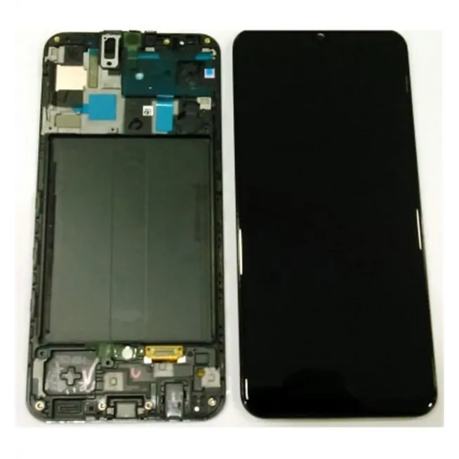 Samsung GH82-19204A Galaxy A50 2019 A505f pantalla Lcd + tactil negro + marco Service Pack