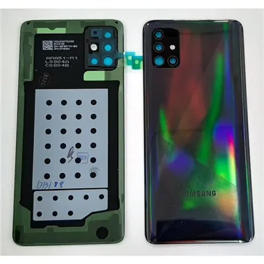 Tapa trasera o tapa bateria negra para Samsung Galaxy A51 A515F A515 GH82-21653B Service Pack