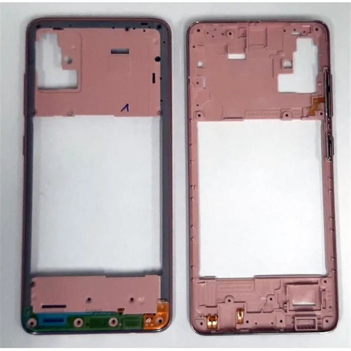 Carcasa central o marco rosa para Samsung Galaxy A51 A515F A515 calidad premium
