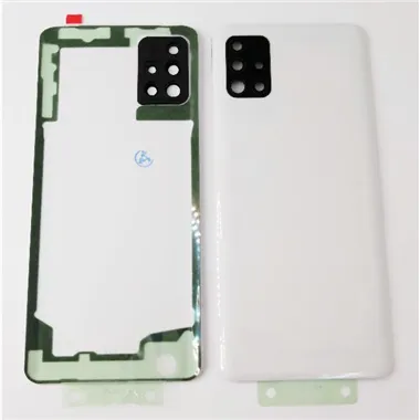 Tapa trasera o tapa bateria blanca para Samsung Galaxy A51 A515 con lente de camara