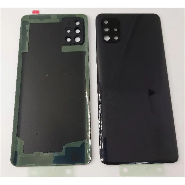 Tapa trasera o tapa bateria negra para Samsung Galaxy A51 A515 con lente de camara