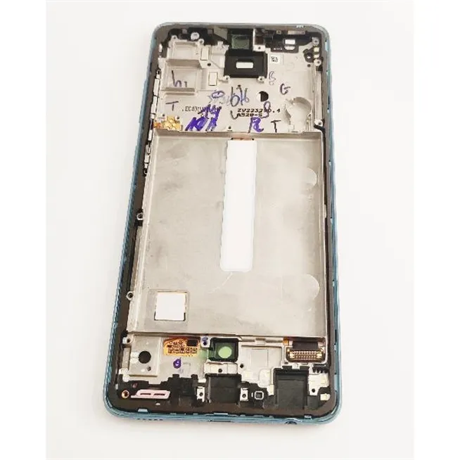 Pantalla LCD mas tactil negro para Samsung Galaxy a52 4G SM-A525F A526F GH82-25524B mas marco azul service pack