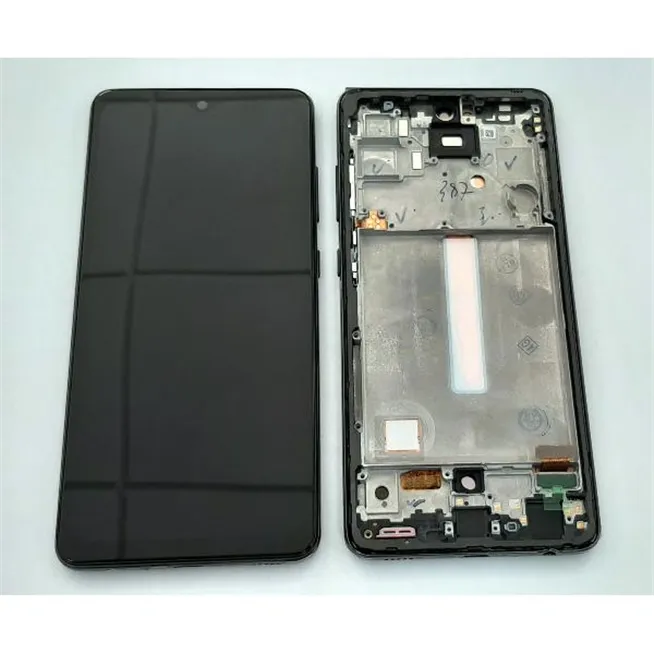 Pantalla oled para Samsung Galaxy A52 4G SM-A525F A52 5G SM-A526F mas tactil negro mas marco gris compatible