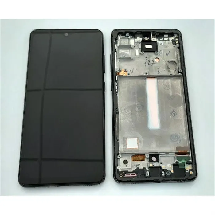 Pantalla oled para Samsung Galaxy A52 4G SM-A525F A52 5G SM-A526F mas tactil negro mas marco gris compatible