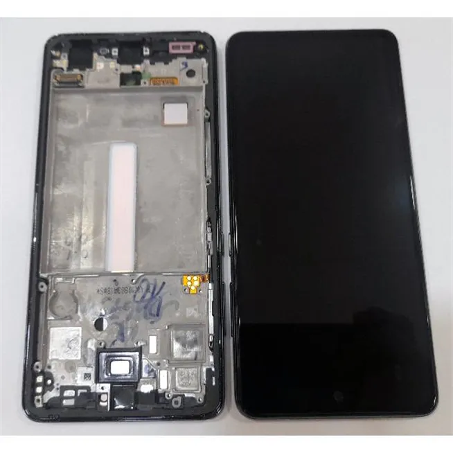 Pantalla lcd para Samsung GH82-25754A SM-A525F Galaxy A52 4G SM-A526B A52 5G + Pantalla táctil + Marco negro Servic