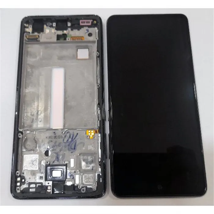 Pantalla lcd para Samsung GH82-25754A SM-A525F Galaxy A52 4G SM-A526B A52 5G + Pantalla táctil + Marco negro Servic