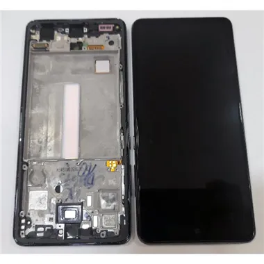 Pantalla lcd para Samsung GH82-25754A SM-A525F Galaxy A52 4G SM-A526B A52 5G + Pantalla táctil + Marco negro Servic