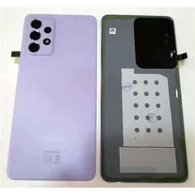 Tapa trasera o tapa baterÃ­a violeta para Samsung Galaxy A52 5G A525 A526 SM-A525F GH82-25427C + cristal lente Servi