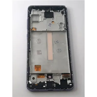 Pantalla oled para Samsung Galaxy A52 4G SM-A525F A52 5G SM-A526F mas tactil negro mas marco purpura compatible