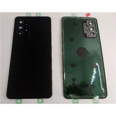 Tapa trasera o tapa batería negra para Samsung Galaxy A52 A525 / A52 5G A526 mas cristal lente