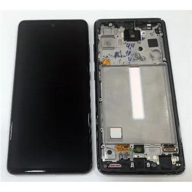Pantalla lcd para Samsung Galaxy A52s 5G GH82-26861C A528B mas tactil negro mas marco violeta service pack