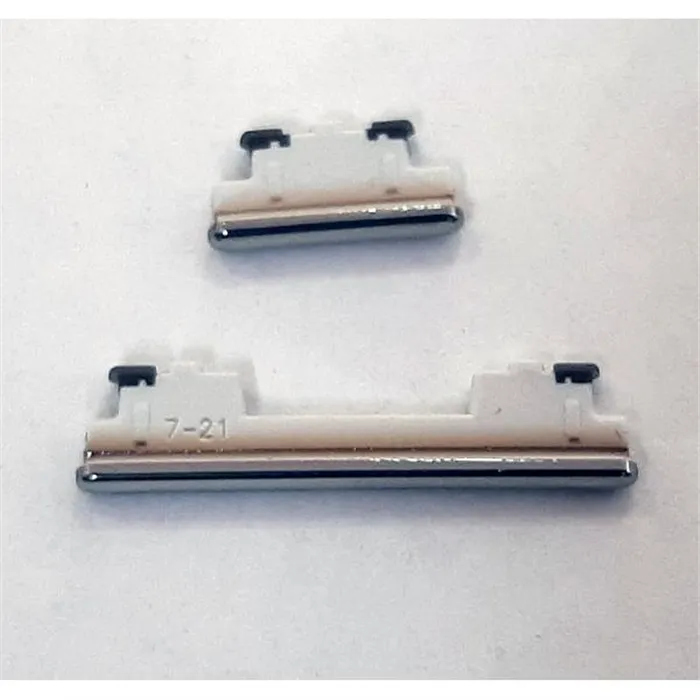 Set 2 botones platas para Samsung Galaxy A52S 5G SM-A528 calidad premium