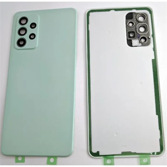 Tapa trasera o tapa batería verde para Samsung Galaxy A52s 5G A528B mas cubierta cristal