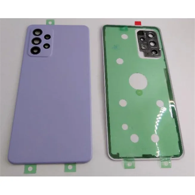 Tapa trasera o tapa bateria violeta para Samsung Galaxy A52s 5G A528 mas cubierta camara
