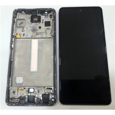 Pantalla lcd para Samsung Galaxy A52s 5G GH82-26861D A528B mas tactil negro mas marco blanco service pack