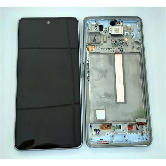 Pantalla lcd para Samsung Galaxy A53 5G SM-A536 GH82-28024C GH82-28025C mas tactil negro mas marco azul Service Pac