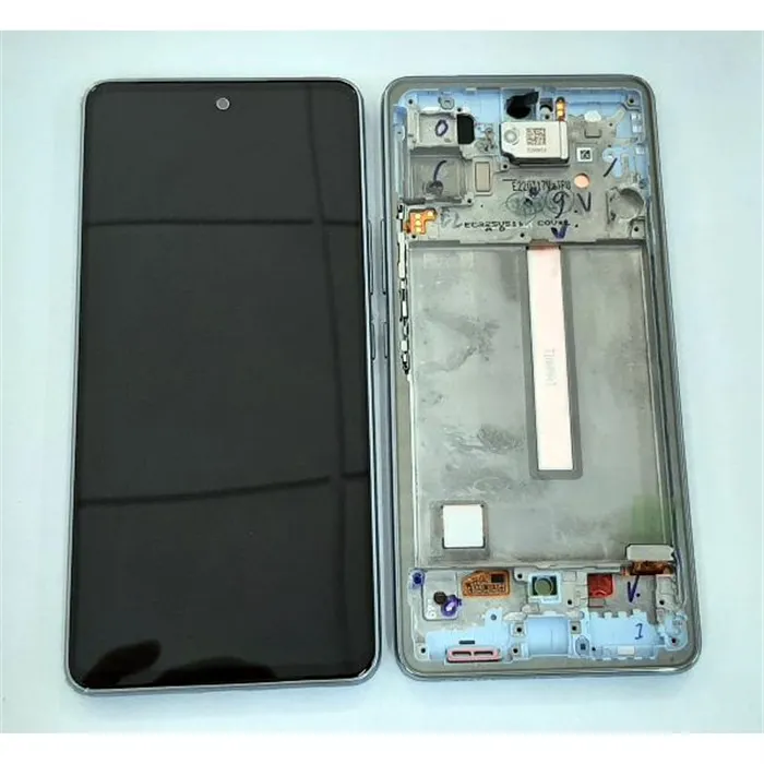 Pantalla lcd para Samsung Galaxy A53 5G SM-A536 GH82-28024C GH82-28025C mas tactil negro mas marco azul Service Pac