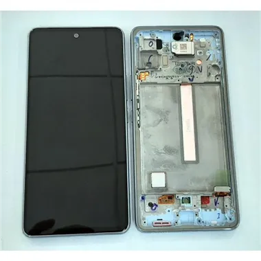 Pantalla lcd para Samsung Galaxy A53 5G SM-A536 GH82-28024C GH82-28025C mas tactil negro mas marco azul Service Pac