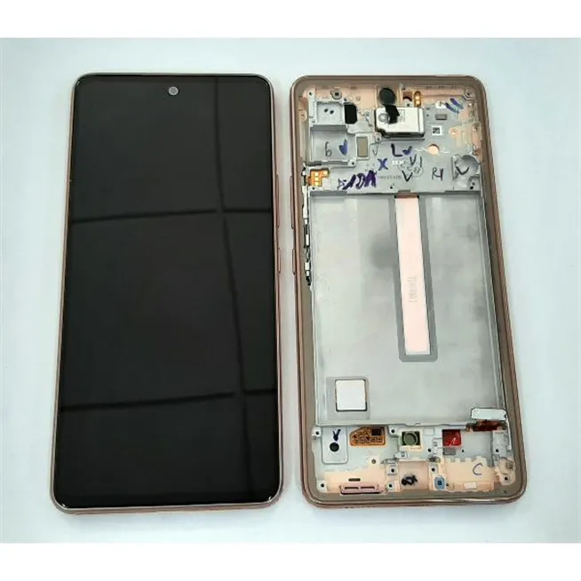 Pantalla lcd para Samsung Galaxy A53 5G SM-A536 GH82-28024D GH82-28025D mas tactil negro mas marco coral Service Pa