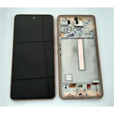 Pantalla lcd para Samsung Galaxy A53 5G SM-A536 GH82-28024D GH82-28025D mas tactil negro mas marco coral Service Pa