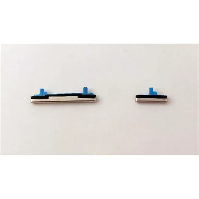 Set 2 botones platas para Samsung Galaxy A53 5G SM-A536 calidad premium