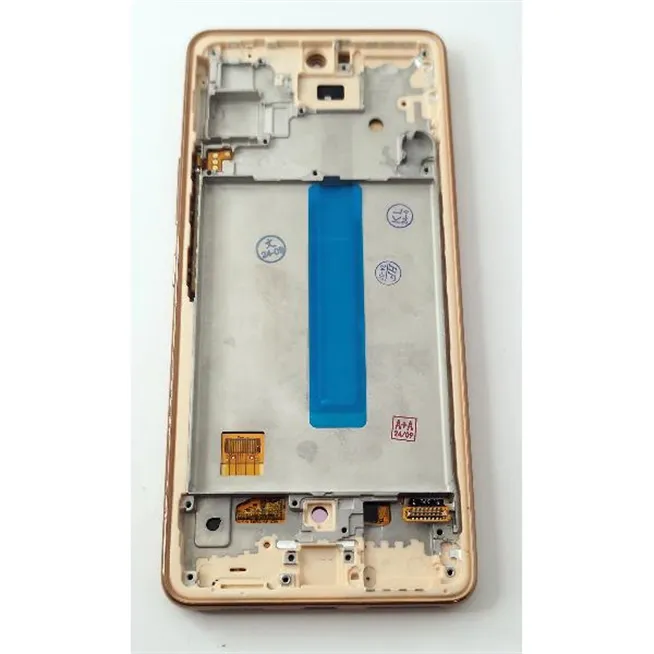 Pantalla lcd para Samsung Galaxy A53 5G A536 mas tactil negro con marco dorado calidad Oled