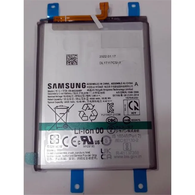 Bateria EB-BA336ABY para Samsung Galaxy A33 5G A336 A53 5G A536 GH82-28027A SERVICE PACK 