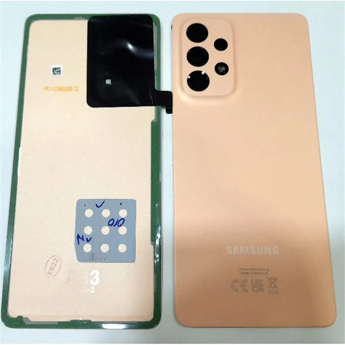 Tapa trasera o tapa bateria coral para Samsung Galaxy A53 5G SM-A536 GH82-28017D Service Pack