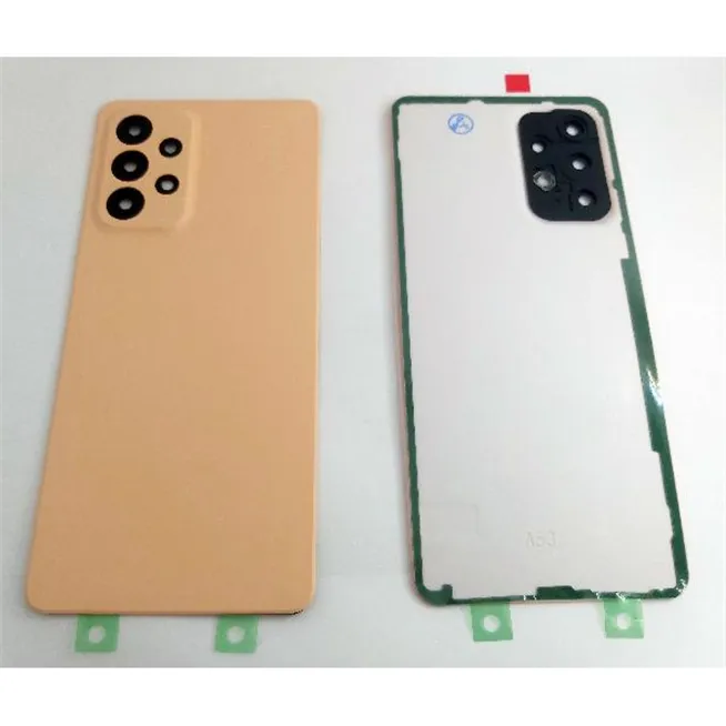 Tapa trasera o tapa bateria naranja para Samsung Galaxy A53 5G A536 mas cubierta de camara
