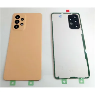 Tapa trasera o tapa bateria naranja para Samsung Galaxy A53 5G A536 mas cubierta de camara