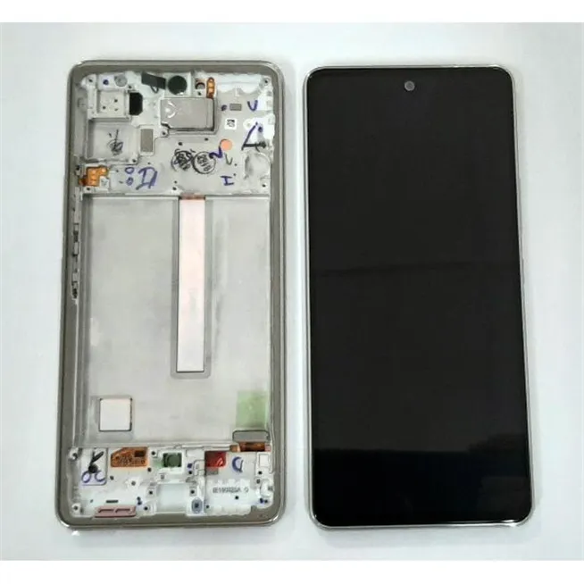 Pantalla lcd para Samsung Galaxy A53 5G SM-A536 GH82-28024B mas tactil negro mas marco blanco Service Pack