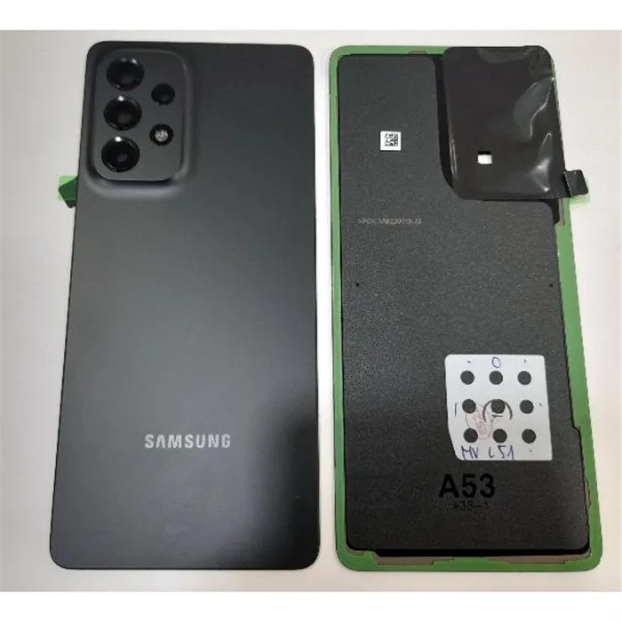 Tapa trasera o tapa bateria negra para Samsung Galaxy A53 5G SM-A536 GH82-28017A Service Pack