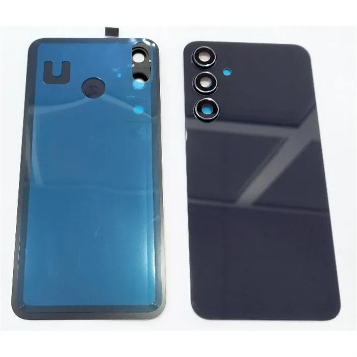 Tapa trasera o tapa bateria negra para Samsung Galaxy A55 A556 con lente de camara