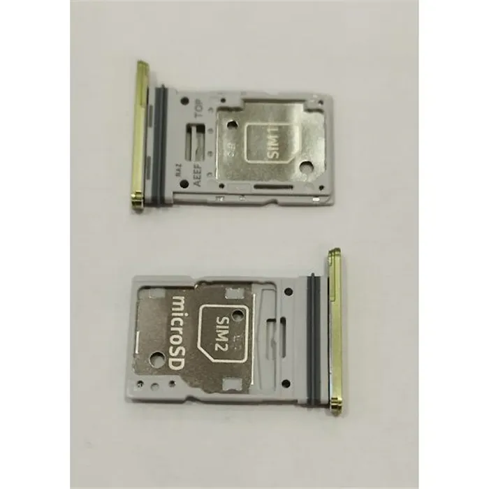 Soporte o bandeja sim amarilla Dual sim para Samsung Galaxy A55 G SM-A556 GH98-49097D Service Pack