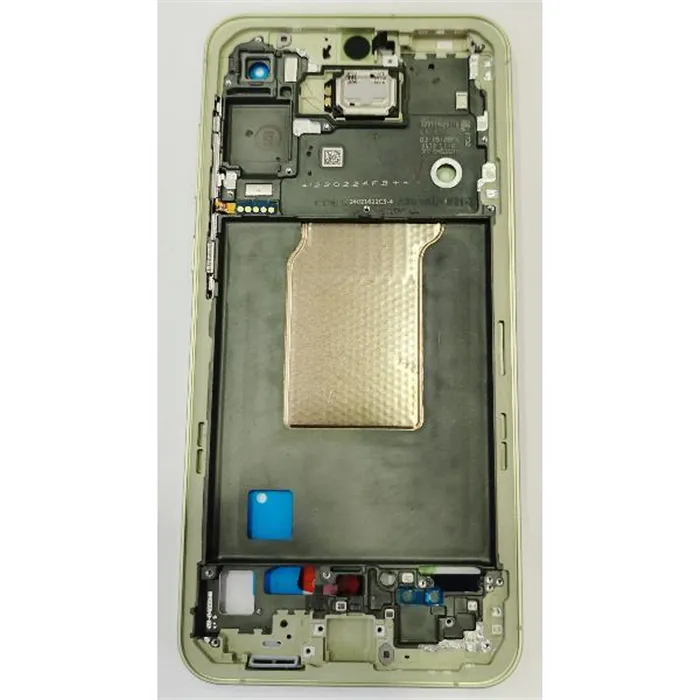 Carcasa o marco central amarillo para Samsung Galaxy A55 5G SM-A556 GH82-34309D Service Pack