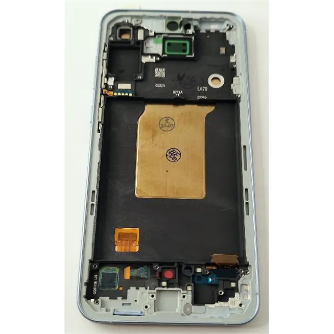 Pantalla lcd para Samsung Galaxy A55 A556 mas tactil negro con marco azul calidad Oled