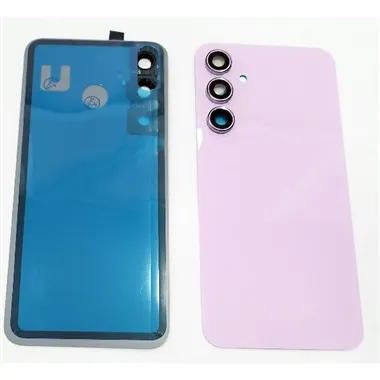 Tapa trasera o tapa bateria morada para Samsung Galaxy A55 A556 con lente de camara