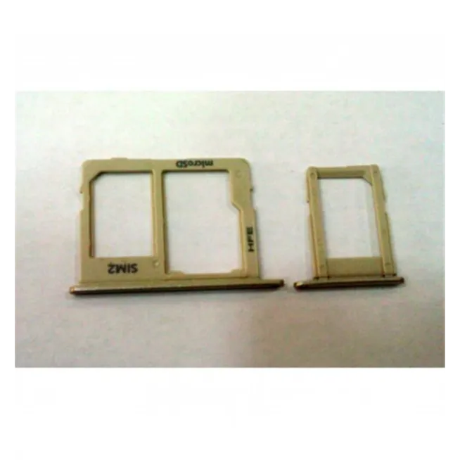 Samsung Galaxy A6 A600F A6 Plus A605F set 2 soporte sim dorado premium