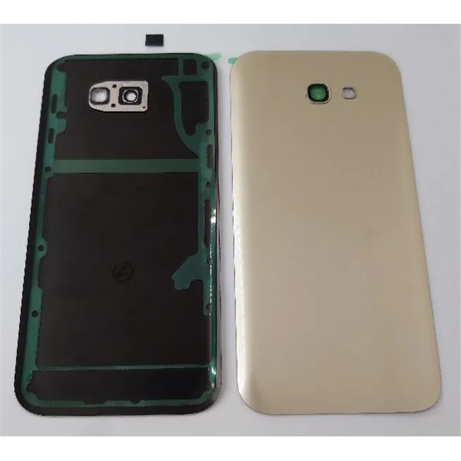 Tapa trasera o tapa bateria dorada para Samsung Galaxy A7 2017 A720F mas lente de camara