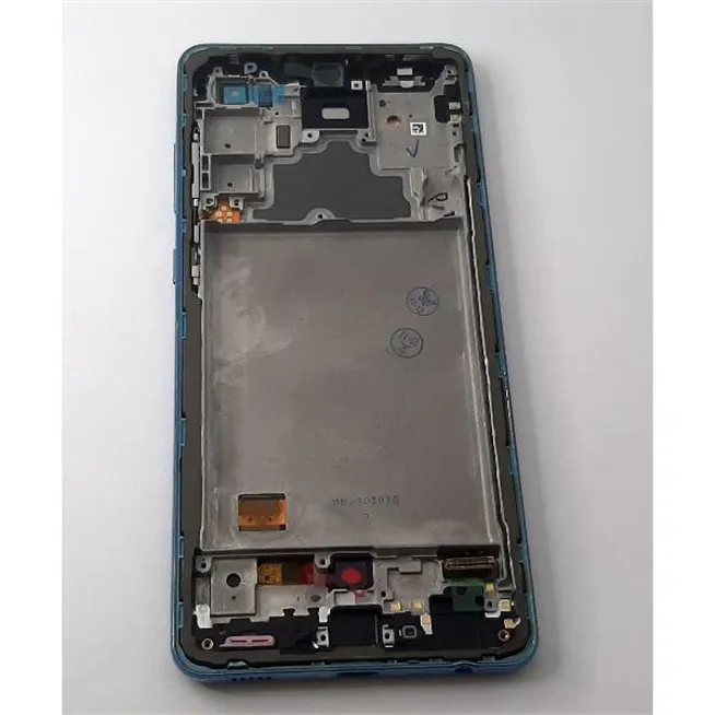 Pantalla oled para Samsung Galaxy A72 4G SM-A725 A72 5G SM-A726 mas tactil negro mas marco azul compatible