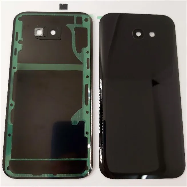 Tapa trasera o tapa bateria negra para Samsung Galaxy A7 2017 A720F con lente de camara
