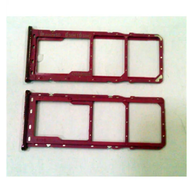 Soporte o bandeja dual sim roja para Samsung Galaxy A7 2018 A750 calidad premium A750FN, A750, SM-A750FN, SM-A750F,