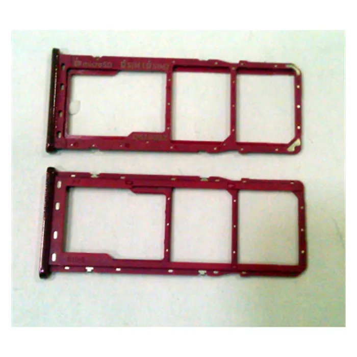 Soporte o bandeja dual sim roja para Samsung Galaxy A7 2018 A750 calidad premium A750FN, A750, SM-A750FN, SM-A750F,