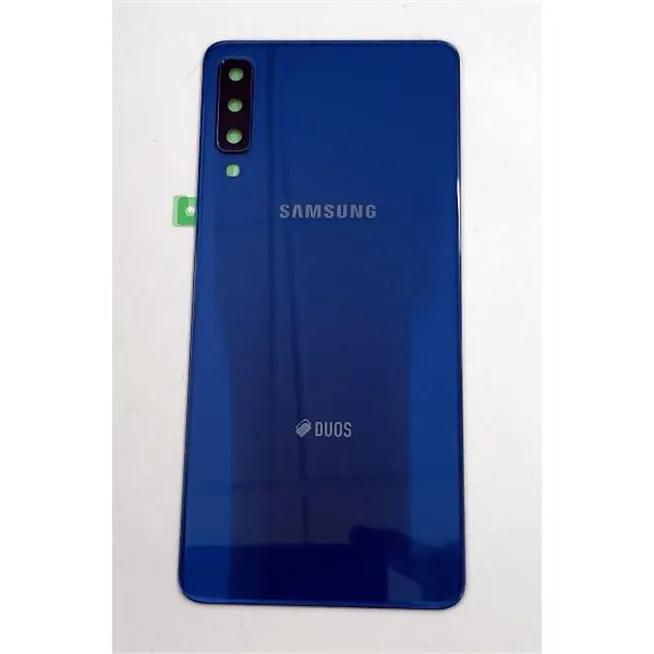Tapa trasera o tapa bateria azul para Samsung Galaxy A7 2018 SM-A750 GH82-17833D Service Pack