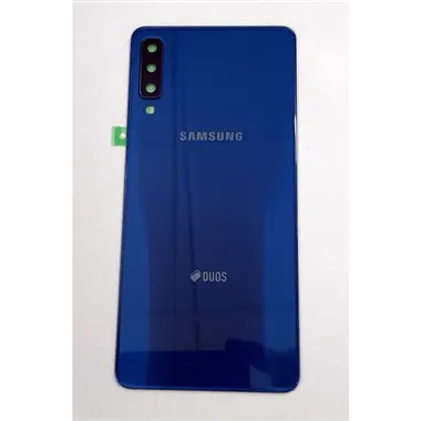 Tapa trasera o tapa bateria azul para Samsung Galaxy A7 2018 SM-A750 GH82-17833D Service Pack
