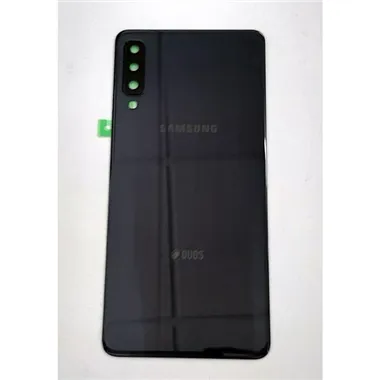 Tapa trasera o tapa bateria negra para Samsung Galaxy A7 2018 SM-A750 GH82-17833A Service Pack